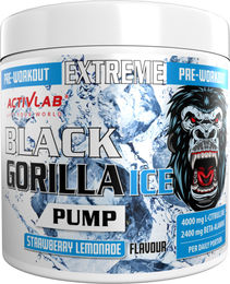Activlab Black Gorilla Ice Pump Pre-Workout Pulver Erdbeere 300 g – Bild 1 von 5