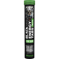 Produktbild von Activlab Black Wolf Energy Tabs Mojito Brausetabletten für Sportler, zuckerfrei, mit Taurin, Koffein, Inositol und Vitamin-Komplex, 20 Stück