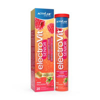Produktbild von Activlab ElectroVit Senior Brausetabletten Himbeere zuckerarm mit Kalium Magnesium und Natrium 20 Stück