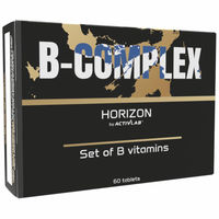 Produktbild von Activlab Horizon B-Komplex Tabletten mit Vitamin B1 B2 B6 B12 Biotin Niacin und Folsäure 60 Stück