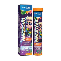 Activlab Pharma ElectroVit 67 Elektrolyt-Brausetabletten Tropical mit Natrium, Kalium, Magnesium, Chlorid und Vitamin C – 20 Tabletten – Bild 1 von 4