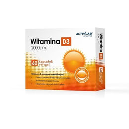 Activlab Pharma Vitamin D3 2000 I.E. 60 Softgel Kapseln – Bild 1 von 1