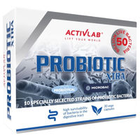Produktbild von Activlab Probiotic Xtra Kapseln mit 10 probiotischen Stämmen und 50 Mrd. CFU, vegan und ohne Gelatine, für Kinder, 30 Kapseln