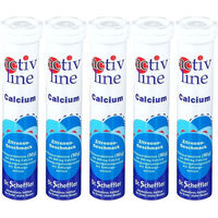 Produktbild von activline Calcium Zitrone Brausetabletten