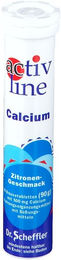 ACTIVLINE Calcium Zitrone Brausetabletten mit Calcium Carbonat 20 Stück – Bild 1 von 1