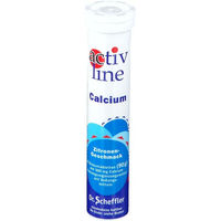 Produktbild von ACTIVLINE Calcium Zitrone Brausetabletten mit Calcium Carbonat 20 Stück
