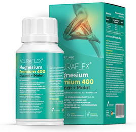 ACURAFLEX Magnesium Premium 400 mg Glycinat und Malat Komplex Kapseln vegan glutenfrei für Sportler 100 Stück – Bild 1 von 3
