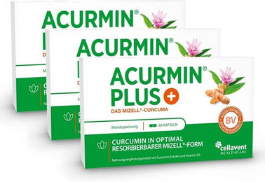 Acurmin PLUS Mizell-Curcuma Weichkapseln mit Kurkuma, 180 Stück – Bild 1 von 2