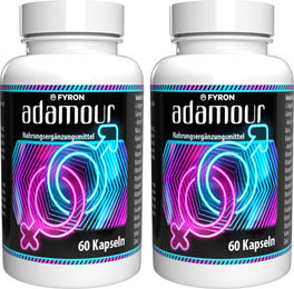 Adamour L-Arginin Zink Selen Maca und Ginseng Kapseln 120 Stück Vegan – Bild 1 von 2