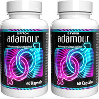 Produktbild von Adamour L-Arginin Zink Selen Maca und Ginseng Kapseln 120 Stück Vegan