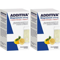 Produktbild von ADDITIVA Magnesium 375 mg mit Vitamin B Komplex und Vitamin C Brausetabletten 120 Stück