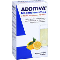 Produktbild von Additiva Magnesium 375 mg mit Vitamin B Komplex und Vitamin C Brausetabletten 120 Stück