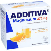 Produktbild von ADDITIVA Magnesium 375 mg Pulver Orange 20 Sachets