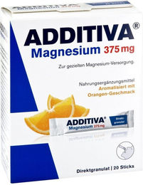 Additiva Magnesium 375 mg Sticks Orange für Sportler – Bild 1 von 1