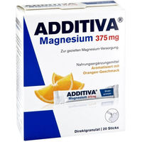Produktbild von Additiva Magnesium 375 mg Sticks Orange für Sportler