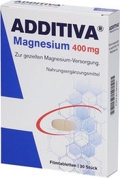 ADDITIVA Magnesium 400 mg Tabletten 30 Stück – Bild 1 von 2