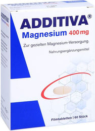 ADDITIVA Magnesium 400 mg Tabletten 60 Stück für Schwangere, Stillende und Senioren – Bild 1 von 2