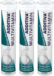 ADDITIVA Multivitamin + Mineral Brausetabletten Mango-Geschmack 60 Stück – Bild 1 von 1