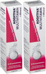 ADDITIVA Multivitamin + Mineral Brausetabletten Pfirsich-Geschmack für Kinder, Sportler, Senioren sowie Schwangere und Stillende – Bild 1 von 1