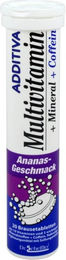 ADDITIVA Multivitamin Mineral Coffein Brausetabletten Ananas 20 Stück – Bild 1 von 3
