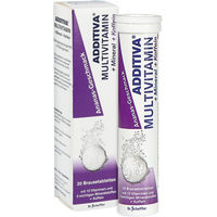 Produktbild von Additiva Multivitamin Mineral Koffein Brausetabletten Ananas