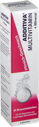 ADDITIVA Multivitamin + Mineral Pfirsich Brausetabletten 20 Stück – Bild 1 von 3