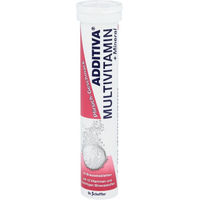 Produktbild von Additiva Multivitamin und Mineralstoff Brausetabletten Pfirsich