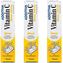 Additiva Vitamin C Brausetabletten mit Ascorbinsäure 1 g 20 Stück – Bild 1 von 1