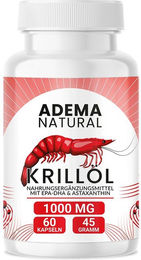 Adema Natural Krillöl Kapseln mit Omega 3 Fettsäuren ohne Zusatzstoffe – Bild 1 von 2