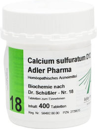 Adler Pharma Biochemie Nr. 18 Calcium Sulfuratum D12 Tabletten – Bild 1 von 1