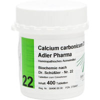 Produktbild von Adler Pharma Biochemie Nr. 22 Calcium Carbonicum D12 Tabletten 400 Stück