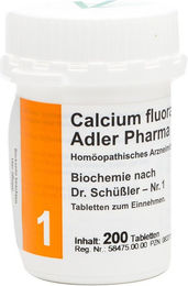 Adler Pharma Calcium fluoratum D12 Biochemie nach Dr. Schüßler Tabletten – Bild 1 von 1
