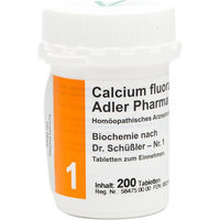 Produktbild von Adler Pharma Calcium fluoratum D12 Biochemie nach Dr. Schüßler Tabletten