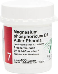 Adler Pharma Magnesium Phosphoricum D6 Schüßler Salze Tabletten 400 Stück – Bild 1 von 1