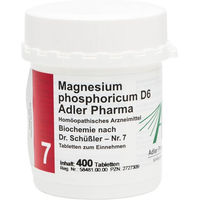 Produktbild von Adler Pharma Magnesium Phosphoricum D6 Schüßler Salze Tabletten 400 Stück