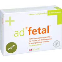Produktbild von adpharm adfetal Schwangerschaftsvitamine Kapseln vegan laktosefrei glutenfrei 30 Stück
