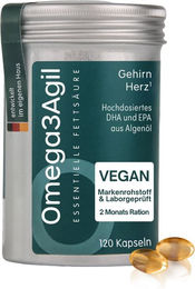 AgilNature Omega3Agil Vegan Kapseln 120 Stück – Bild 1 von 3