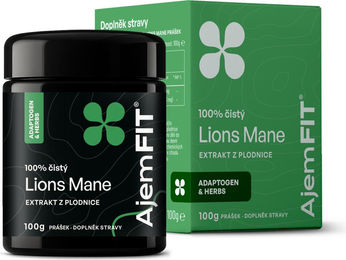 AjemFIT Löwenmähnenextrakt-Pulver Bio ohne Zusatzstoffe 100 g – Bild 1 von 1