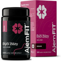 Produktbild von AjemFIT Rohe Rinderdrüsen Kapseln ohne Zusatzstoffe 240 Stück