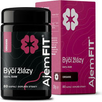 Produktbild von AjemFIT Rohe Rinderdrüsen Kapseln ohne Zusatzstoffe 80 Stück 28 g