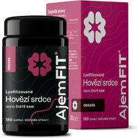 Produktbild von AjemFIT Ubiquinon Rinderherz gefriergetrocknet ohne Zusatzstoffe 180 Kapseln