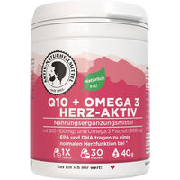 Produktbild von Aktiv Naturheilmittel Q10 + Omega 3 Herz-Aktiv Kapseln