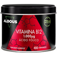 Produktbild von ALDOUS BIO B-Komplex Vitamin B12 und Folsäure Tabletten ohne Zusatzstoffe 400 Stück