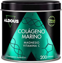 Aldous Bio Marine Collagen Typ I und III Kapseln mit 1200 mg Kollagen und Magnesium glutenfrei und laktosefrei – Bild 1 von 6