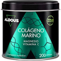 Produktbild von Aldous Bio Marine Collagen Typ I und III Kapseln mit 1200 mg Kollagen und Magnesium glutenfrei und laktosefrei