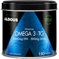 Produktbild von Aldous Bio Omega 3 Premium Kapseln für Männer ohne Zusatzstoffe glutenfrei und laktosefrei 150 Kapseln