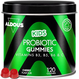 Aldous Bio Probiotika Kinder Gummis vegan glutenfrei laktosefrei 120 Stück – Bild 1 von 4