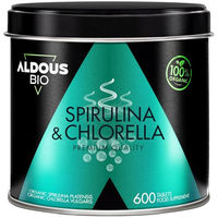 Produktbild von Aldous Bio Superfood-Mischung Spirulina und Chlorella Tabletten 600 Stück
