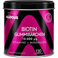 Produktbild von Aldous Biotin Haar-Vitamine Gummis glutenfrei laktosefrei ohne Zusatzstoffe 120 Stück