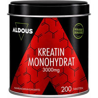 Produktbild von Aldous Creatin Monohydrat Kapseln glutenfrei laktosefrei ohne Zusatzstoffe 200 Stück